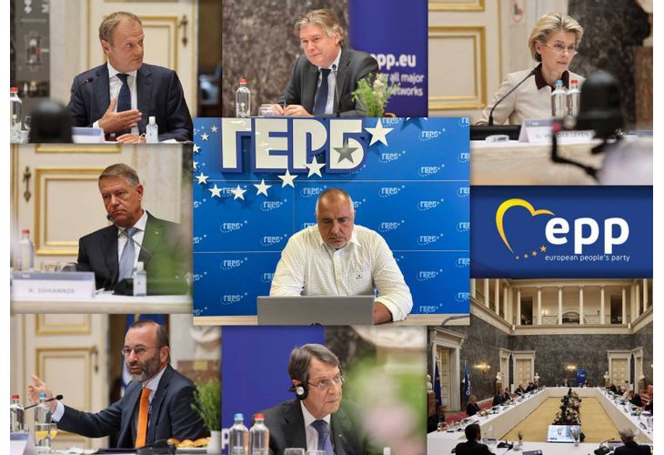 Бойко Борисов по време на среща на върха на ЕНП Бойко Борисов по време на среща на върха на ЕНП